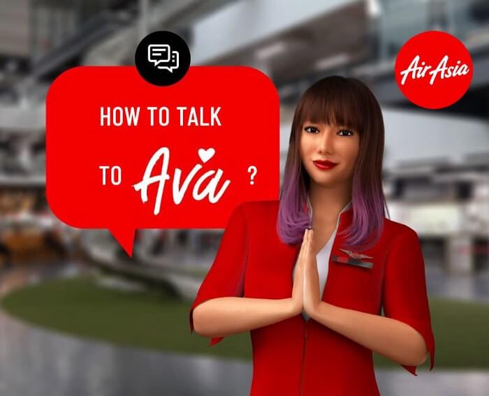 The avatar of AirAsia's AVA chatbot