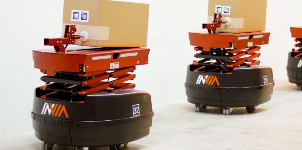 inVia Robotics' Picker robot and management software, a Robotics-as-a-Service subscription for cost-effective robots to operate in warehouses.