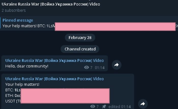 Cybercriminals, hacktivist and news organizations are relying on Telegram to reach out to users in both Ukraine and Russia